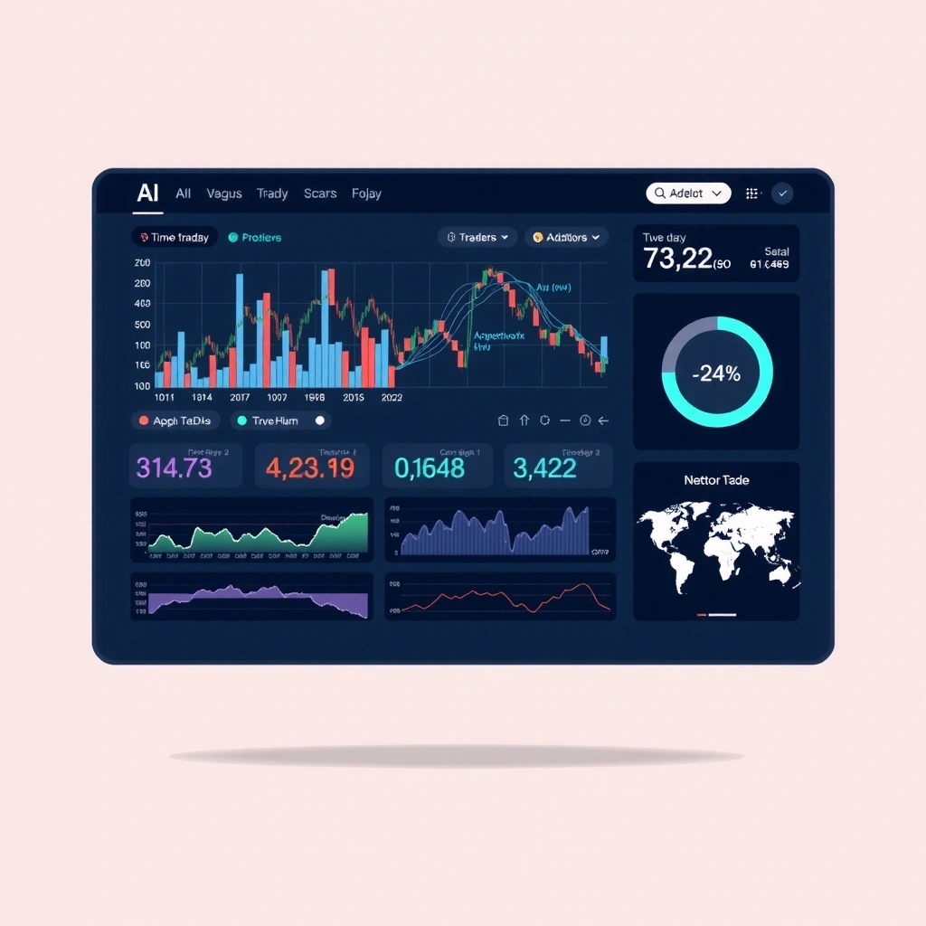 AI trading system dashboard